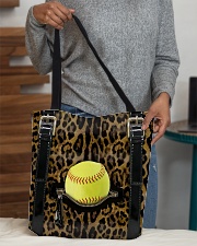 Softball - Leopard - Zip Pocket All-over Tote aos-all-over-tote-lifestyle-front-10