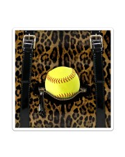 Softball - Leopard - Zip Pocket Sticker tile