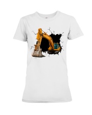 Excavator Crack Premium Fit Ladies Tee tile