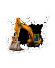 Excavator Crack Sticker - Single (Vertical) front