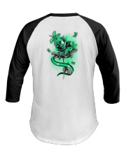 Dragonfly Rose 2 Sides Baseball Tee tile