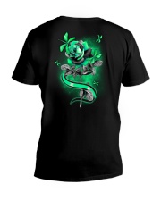 Dragonfly Rose 2 Sides V-Neck T-Shirt tile