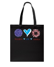 Volleyball Love America Tote Bag tile