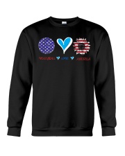 Volleyball Love America Crewneck Sweatshirt tile