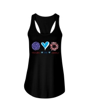 Volleyball Love America Ladies Flowy Tank tile