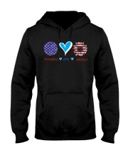 Volleyball Love America Hooded Sweatshirt tile