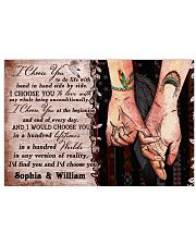 Personalized Native American - I Choose You 17x11 Poster front