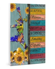 Softball - God Says You Are Beautiful Gallery Wrapped Canvas Prints tile