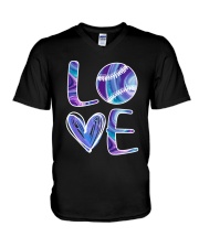 Softball-Love V-Neck T-Shirt tile