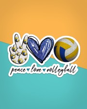 Peace Love Volleyball Sticker - Single (Horizontal) aos-sticker-single-horizontal-lifestyle-front-02