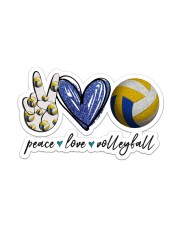 Peace Love Volleyball Sticker tile