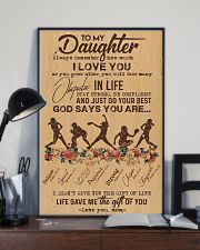 To My Daughter God Says You Are - Softball 11x17 Poster lifestyle-poster-2