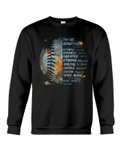 Softball You Are Beautiful Crewneck Sweatshirt tile