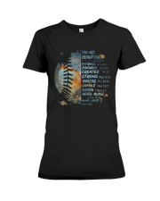 Softball You Are Beautiful Premium Fit Ladies Tee tile