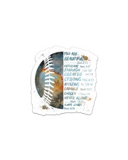 Softball You Are Beautiful Sticker tile