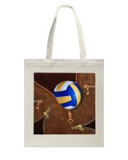 Volleyball Leather Tote Bag tile