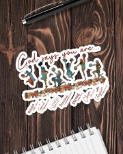 Cheer Leading - God Says You Are Sticker - Single (Horizontal) aos-sticker-single-horizontal-lifestyle-front-05