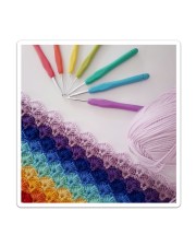 Crochet Box Stitch Sticker tile