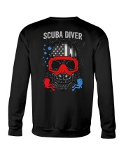 Scuba Diver 2 Sides Crewneck Sweatshirt tile