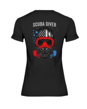 Scuba Diver 2 Sides Premium Fit Ladies Tee tile