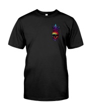 Skull Pineapple Salty Lil' Beach 2 Sides Classic T-Shirt front
