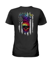 Skull Pineapple Salty Lil' Beach 2 Sides Ladies T-Shirt tile