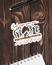 God Says You Are Volleyball Sticker - Single (Horizontal) aos-sticker-single-horizontal-lifestyle-front-05