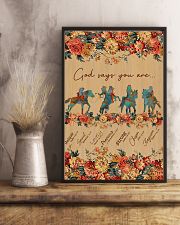 Horse Riding God Says You Are 11x17 Poster lifestyle-poster-3