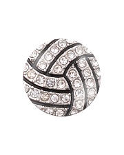 Volleyball - Diamond Round Ornament Circle Magnet tile