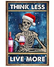 Skull - Think Less Live More Christmas Poster 11x17 Poster front