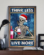 Skull - Think Less Live More Christmas Poster 11x17 Poster lifestyle-poster-2
