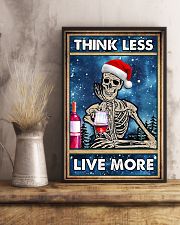 Skull - Think Less Live More Christmas Poster 11x17 Poster lifestyle-poster-3