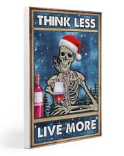 Skull - Think Less Live More Christmas Poster 20x30 Gallery Wrapped Canvas Prints thumbnail