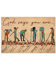 Farmer God Says You Are 17x11 Poster front