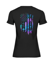 God American Flag 2 Sides Premium Fit Ladies Tee tile
