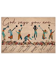 Volleyball - God Says You Are - Female 17x11 Poster front