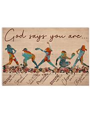 Softball - God Says You Are 15 17x11 Poster front