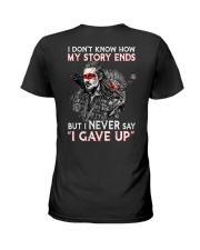 Vikings Never Give Up 2 Sides Ladies T-Shirt tile