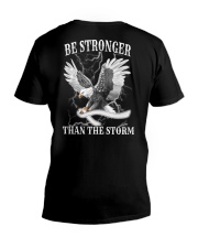 Lung Cancer Be Stronger 2 Sides V-Neck T-Shirt tile