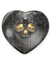 Melting Skull Ornament Heart Ornament (Porcelain) tile