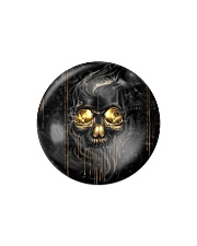 Melting Skull Ornament Circle Magnet tile