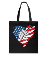 Volleyball Flag Heart Tote Bag tile