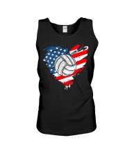 Volleyball Flag Heart Unisex Tank tile