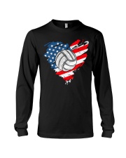 Volleyball Flag Heart Long Sleeve Tee tile