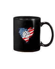 Volleyball Flag Heart Mug tile