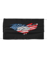Volleyball Flag Heart Mask tile