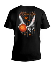 Basketball - I Choose You 2 Sides V-Neck T-Shirt tile