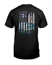 Scout Mom Flag American 2 Sides Classic T-Shirt back