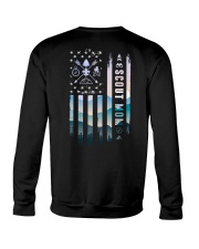Scout Mom Flag American 2 Sides Crewneck Sweatshirt tile