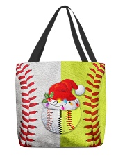 Baseball - Softball - Holiday Tote Bag All-over Tote front